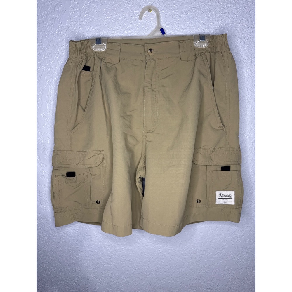 Vintage Bimini Bay Outfitters Cargo Shorts Mens 34-36 Tan Good